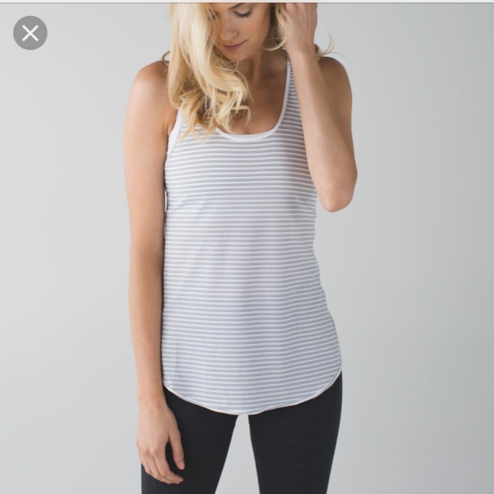 Lululemon What the Sport Singlet Stripe Tank